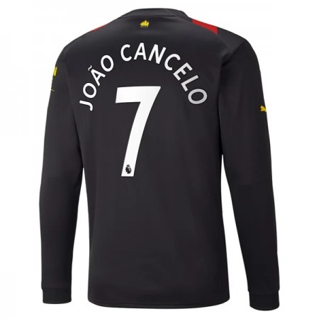 Manchester City Joao Cancelo 7 Matchtröjor Borta Fotbollströja 2022-2023 Långärmad Manchester City Joao Cancelo 7 Matchtröjor Borta Fotbollströja 2022-2023 Långärmad